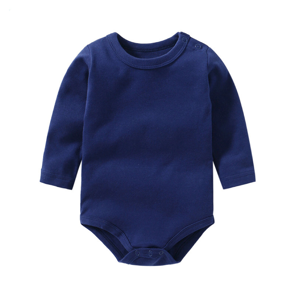 Baby Multi Color Comfy Cotton Long Sleeve Onesies Bodysuits-8